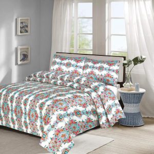 Somerfield Sateen Bed Sheet Design 12 | Fablinen.pk