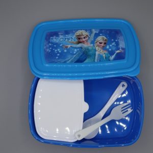 Plastic Lunch Box + Spoon & Fork