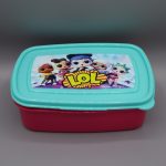 Plastic Lunch Box + Spoon & Fork