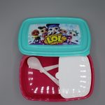 Plastic Lunch Box + Spoon & Fork