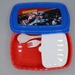 Plastic Lunch Box + Spoon & Fork