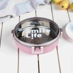 Smile Life Circular Lunch Box – Leak-Proof, Eco-Friendly - Image 3