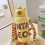 Little Bear Children's Thermos Crossbody Water Bottle - Image 2